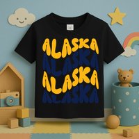 Alaska Retro Wave Toddler T-Shirt