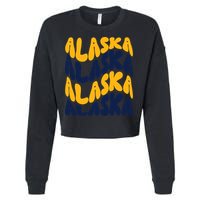 Alaska Retro Wave Cropped Pullover Crew