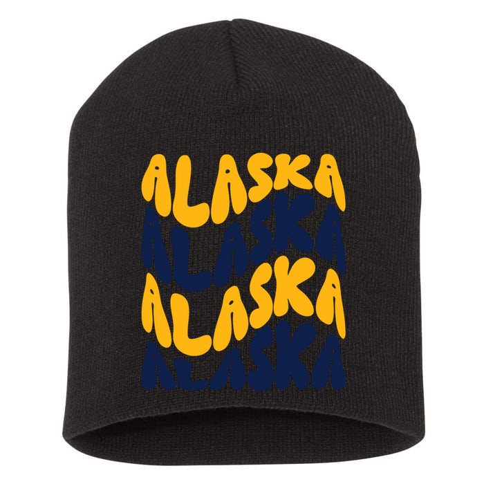 Alaska Retro Wave Short Acrylic Beanie