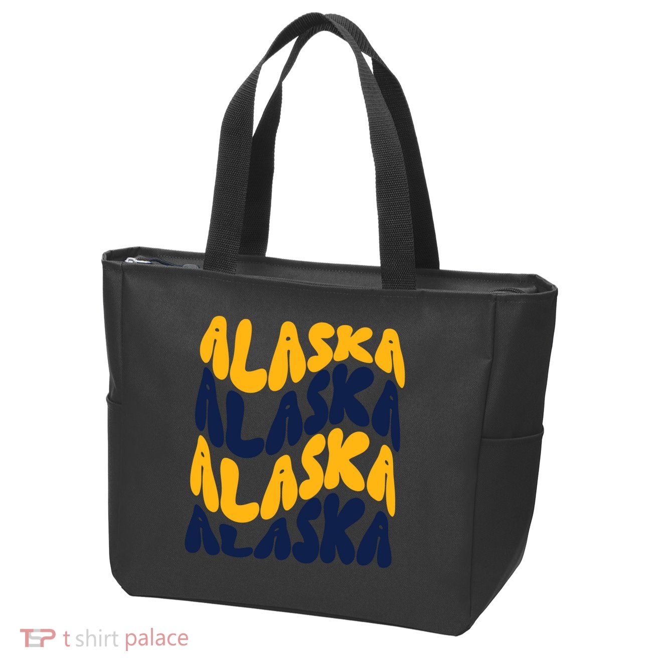 Alaska Retro Wave Zip Tote Bag