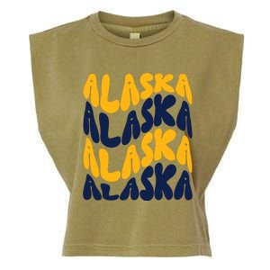 Alaska Retro Wave Garment-Dyed Women's Muscle Tee