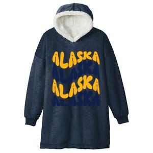 Alaska Retro Wave Hooded Wearable Blanket