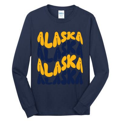 Alaska Retro Wave Tall Long Sleeve T-Shirt