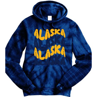 Alaska Retro Wave Tie Dye Hoodie