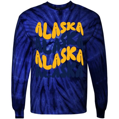 Alaska Retro Wave Tie-Dye Long Sleeve Shirt