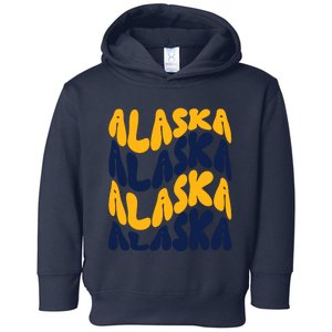 Alaska Retro Wave Toddler Hoodie