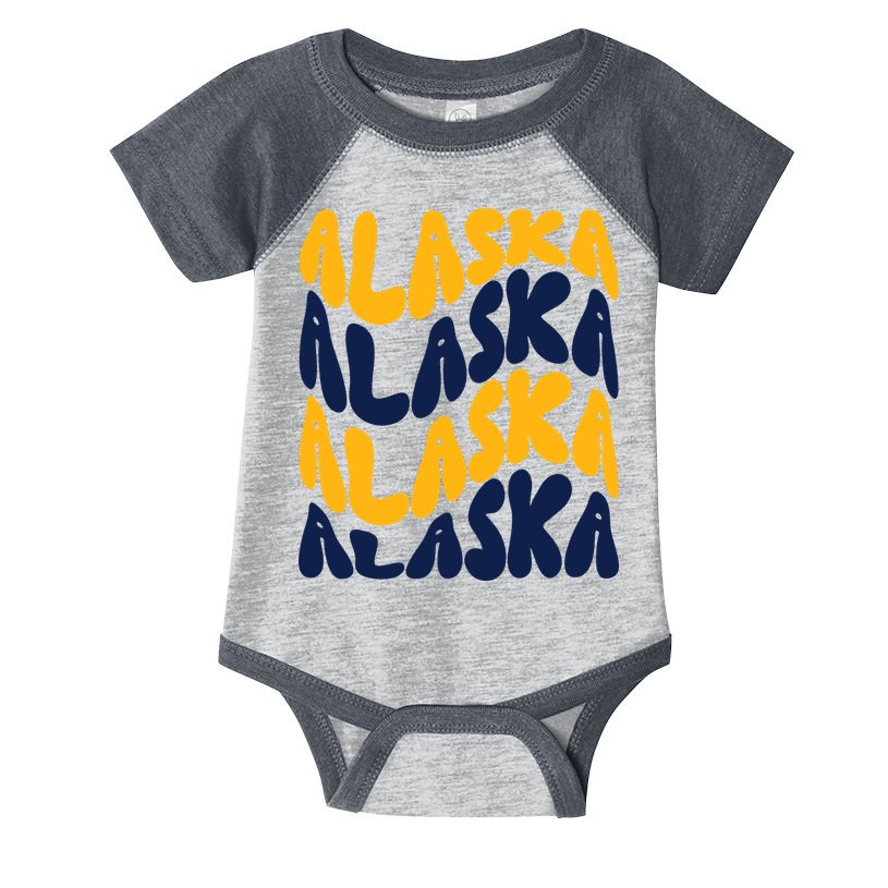 Alaska Retro Wave Infant Baby Jersey Bodysuit