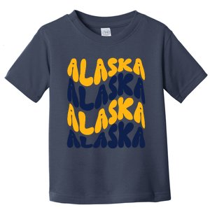 Alaska Retro Wave Toddler T-Shirt