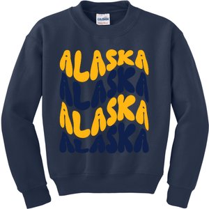 Alaska Retro Wave Kids Sweatshirt