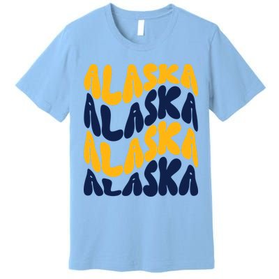 Alaska Retro Wave Premium T-Shirt