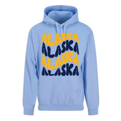 Alaska Retro Wave Unisex Surf Hoodie