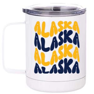 Alaska Retro Wave 12 oz Stainless Steel Tumbler Cup