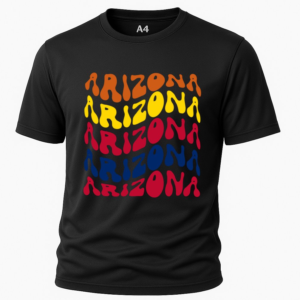 Arizona Retro Wave Cooling Performance Crew T-Shirt