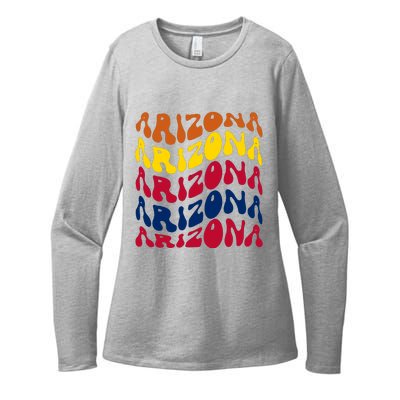 Arizona Retro Wave Womens CVC Long Sleeve Shirt