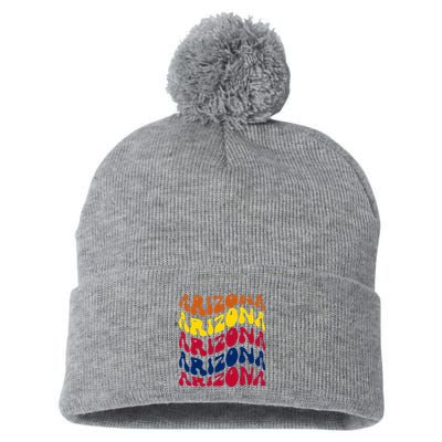 Arizona Retro Wave Pom Pom 12in Knit Beanie