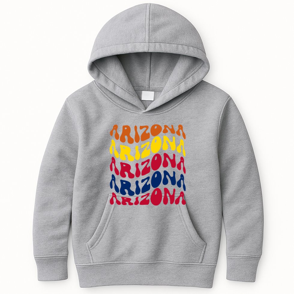 Arizona Retro Wave Kids Hoodie