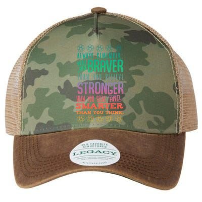 Always Remember You Are Braver Than You Believe Motivation Gift Legacy Tie Dye Trucker Hat