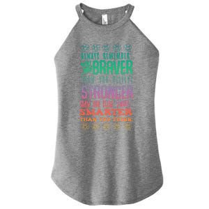 Always Remember You Are Braver Than You Believe Motivation Gift Women's Perfect Tri Rocker Tank