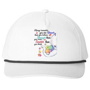 Always Remember You Are Braver Than You Believe Autism Snapback Five-Panel Rope Hat