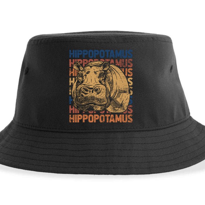 Animal Rights Zookeeper Africa Gift Idea Hippo Sustainable Bucket Hat