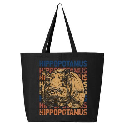 Animal Rights Zookeeper Africa Gift Idea Hippo 25L Jumbo Tote