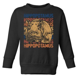 Animal Rights Zookeeper Africa Gift Idea Hippo Toddler Sweatshirt