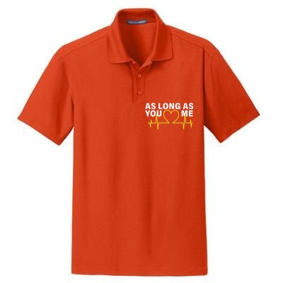 As Long As You Love Me Dry Zone Grid Polo