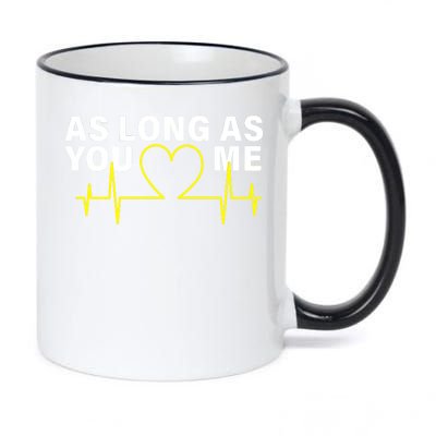 As Long As You Love Me 11oz Black Color Changing Mug