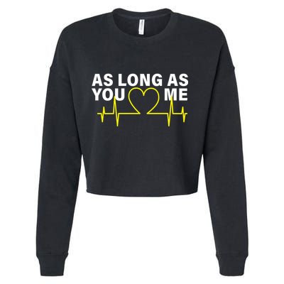As Long As You Love Me Cropped Pullover Crew