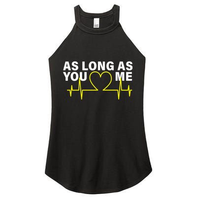 As Long As You Love Me Women's Perfect Tri Rocker Tank