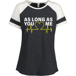 As Long As You Love Me Enza Ladies Jersey Colorblock Tee