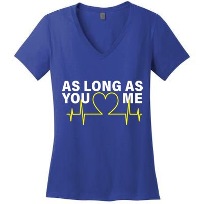 As Long As You Love Me Women's V-Neck T-Shirt