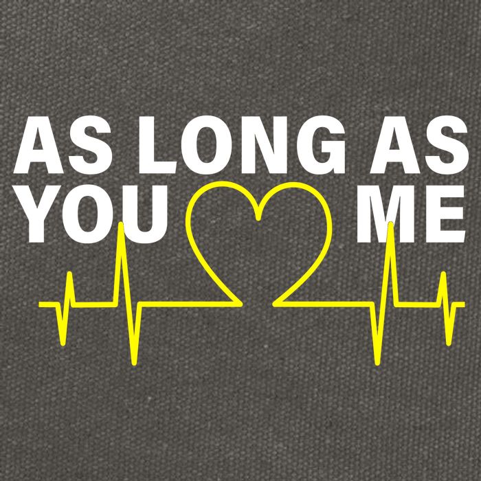 As Long As You Love Me Cotton Canvas Backpack