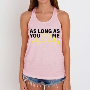 As Long As You Love Me Women's Knotted Racerback Tank