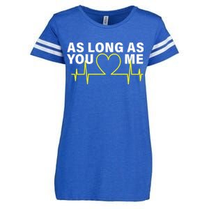 As Long As You Love Me Enza Ladies Jersey Football T-Shirt