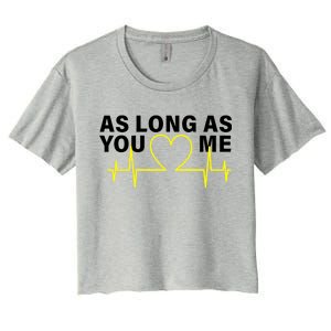 As Long As You Love Me Women's Crop Top Tee