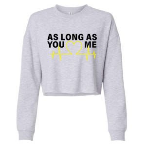 As Long As You Love Me Cropped Pullover Crew