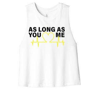 As Long As You Love Me Women's Racerback Cropped Tank