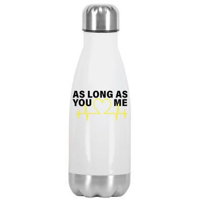 As Long As You Love Me Stainless Steel Insulated Water Bottle