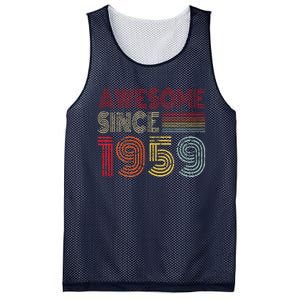 Awesome Since 1959 65 Year Old Bday Gifts For 65th Birthday Mesh Reversible Basketball Jersey Tank