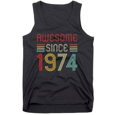 Awesome Since 1974 49th Birthday 49 Year Old Tank Top