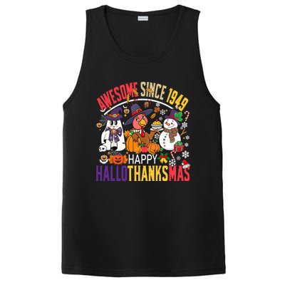 Awesome Since 1949 75th Birthday Funny Hallothanksmas Cute Gift PosiCharge Competitor Tank