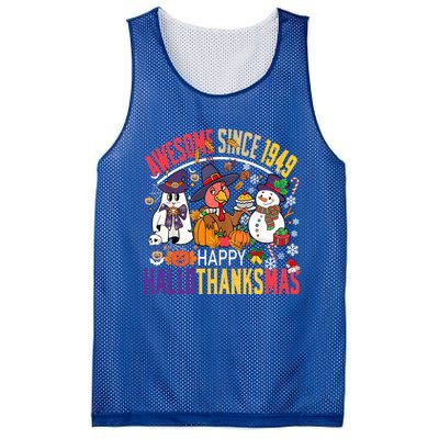 Awesome Since 1949 75th Birthday Funny Hallothanksmas Cute Gift Mesh Reversible Basketball Jersey Tank