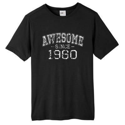 Awesome Since 1960 Vintage Style Born In 1960 Birthday Gift Tall Fusion ChromaSoft Performance T-Shirt