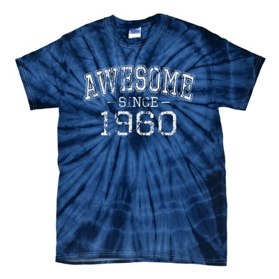 Awesome Since 1960 Vintage Style Born In 1960 Birthday Gift Tie-Dye T-Shirt