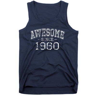 Awesome Since 1960 Vintage Style Born In 1960 Birthday Gift Tank Top