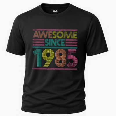 Awesome Since 1985 37th Birthday Present Gifts 37 Years Old Cooling Performance Crew T-Shirt