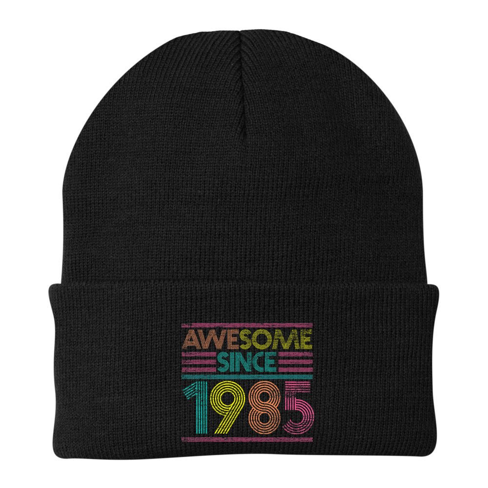 Awesome Since 1985 37th Birthday Present Gifts 37 Years Old Beanie