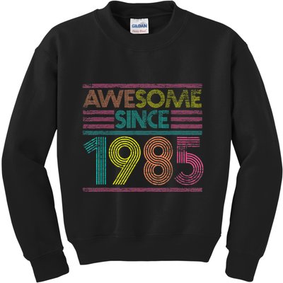Awesome Since 1985 37th Birthday Present Gifts 37 Years Old Kids Sweatshirt