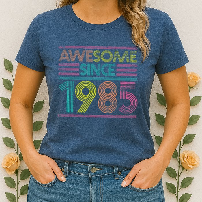 Awesome Since 1985 37th Birthday Present Gifts 37 Years Old Womens T-Shirt